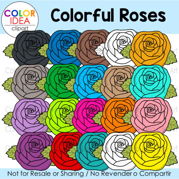 Colorful Roses Made By Teachers