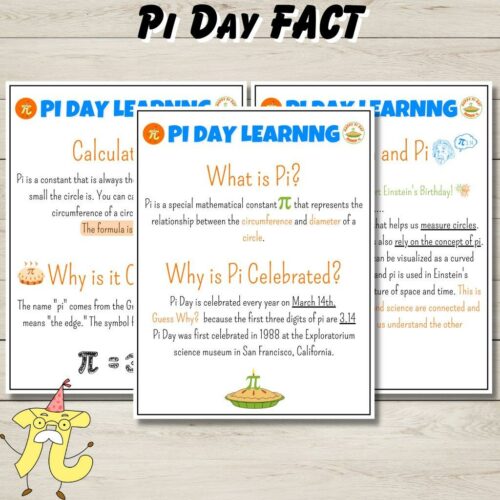 Pi Day worksheets Pi Day activities Pi day facts Pi day games