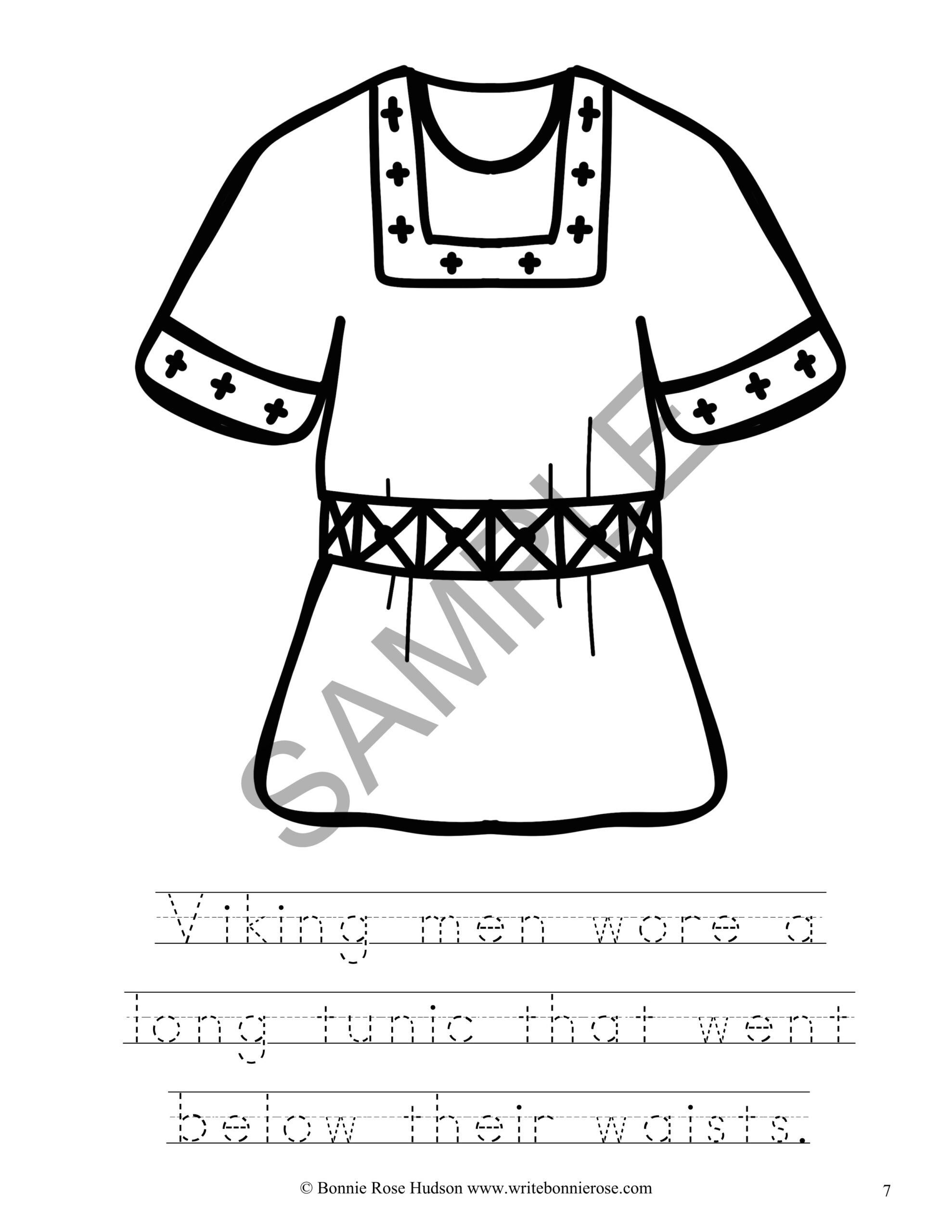 Leif Eriksson Coloring Book-Level B | Made By Teachers