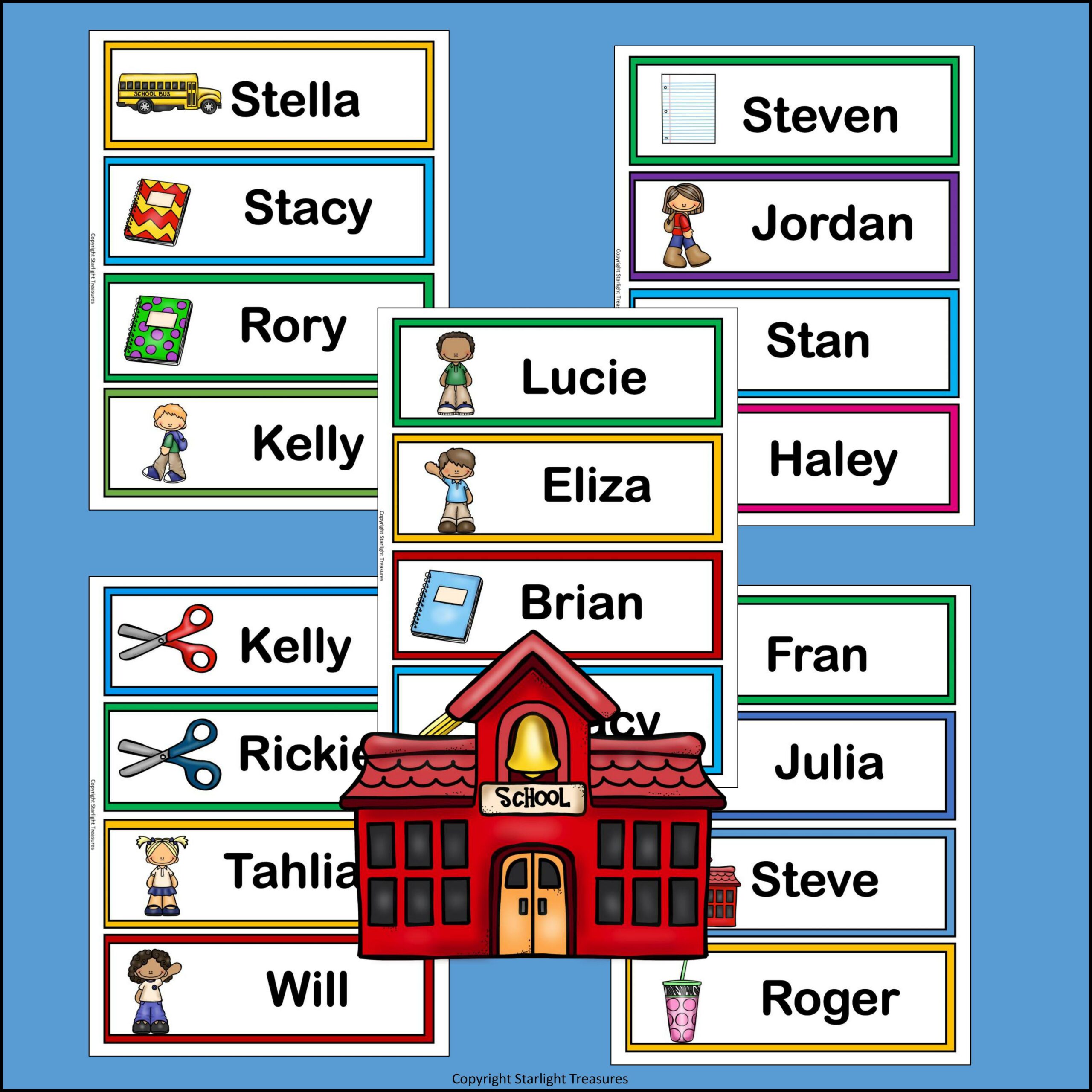 School Desk Name Tags - Editable | Made By Teachers