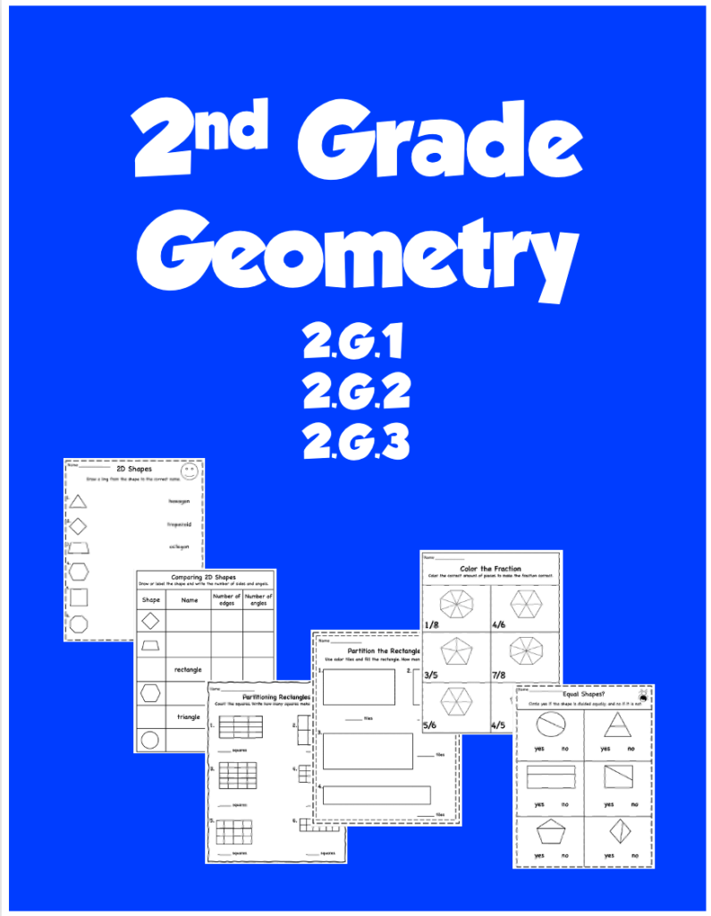 2.G.1, 2.G.2 2.G.3, 2nd Grade Geometry Standards Made By Teachers