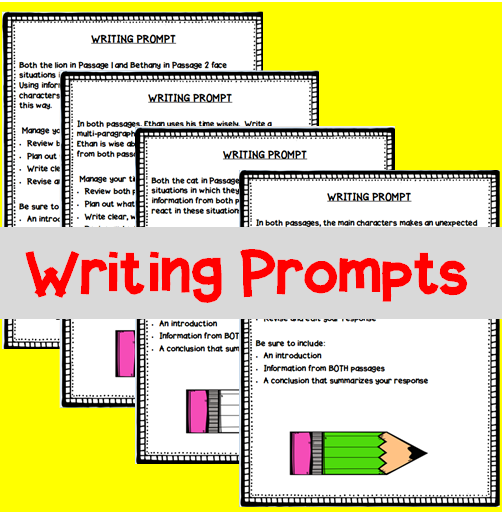 State Test Prep Paired Passages with Writing Prompt Literary Text