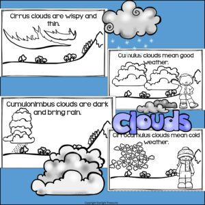 Clouds Mini Book for Early Readers | Made By Teachers
