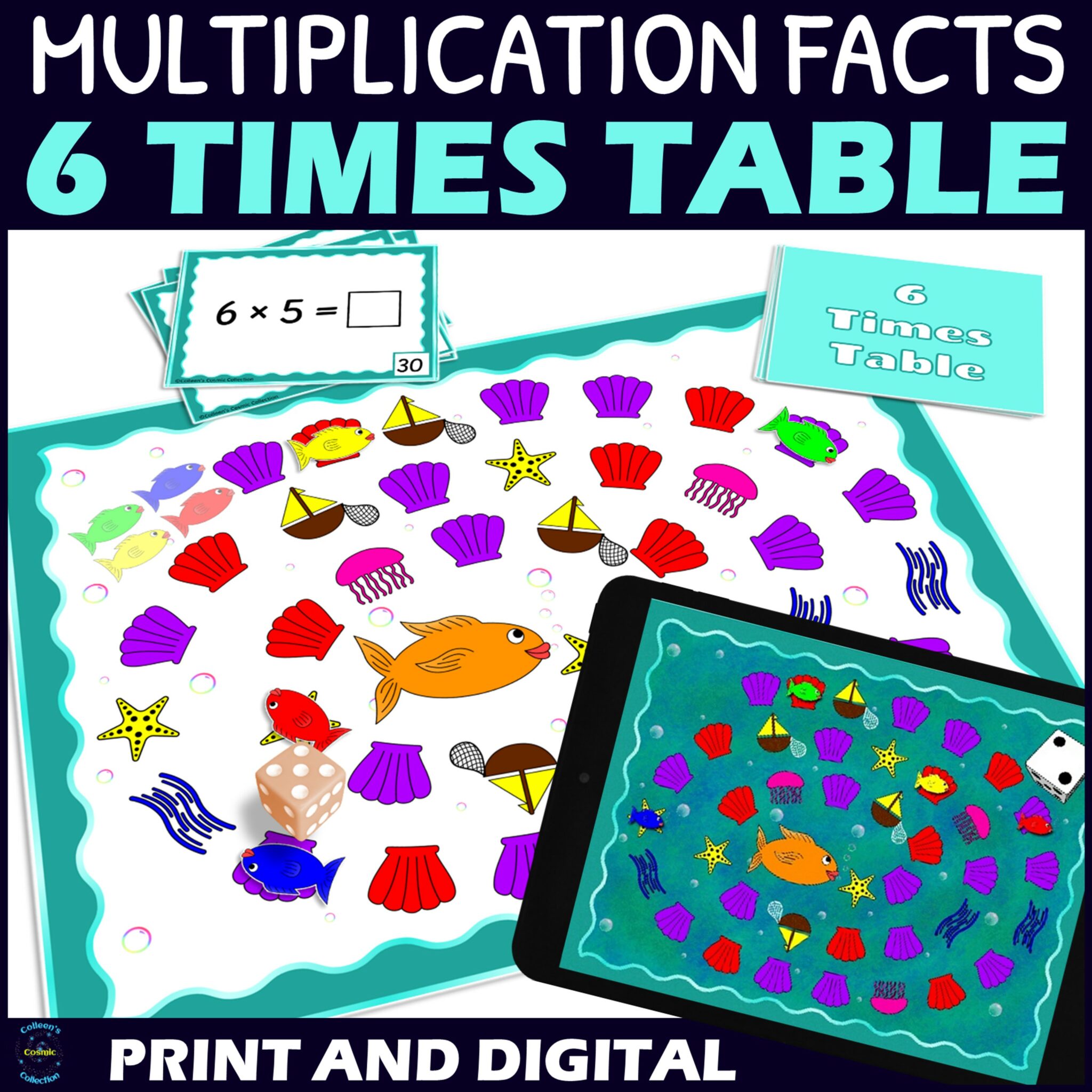 6 Times Table Multiplication Fluency Board Game Made By Teachers