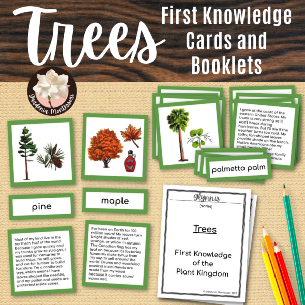Trees Cards and Booklets Montessori Botany Plant Kingdom Montessori Biology Made By Teachers