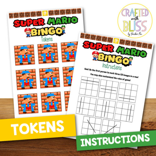 25 Super Mario Bingo Game Printable Made By Teachers