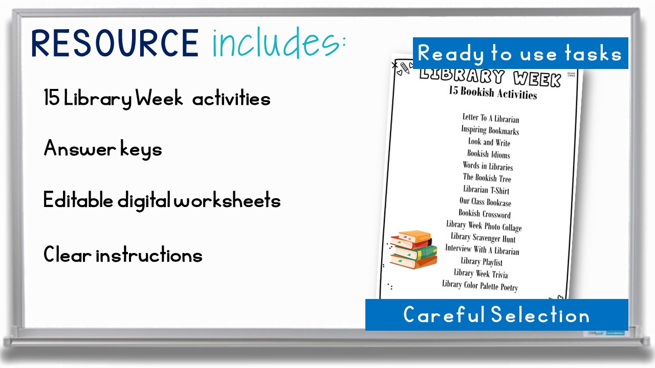 National Library Week 2023 Activities Writing Prompts and Creative