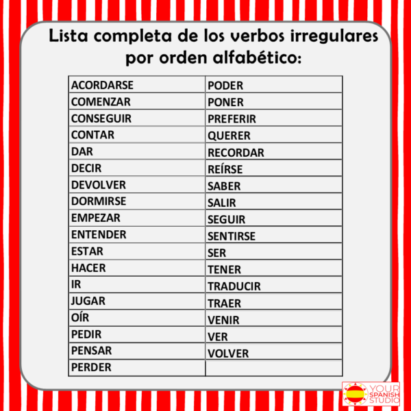 Spanish Present Simple no prep digital activity practice 35 Irregular ...