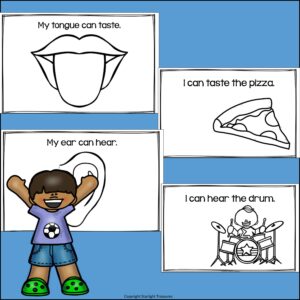 Five Senses Mini Book for Early Readers | Made By Teachers