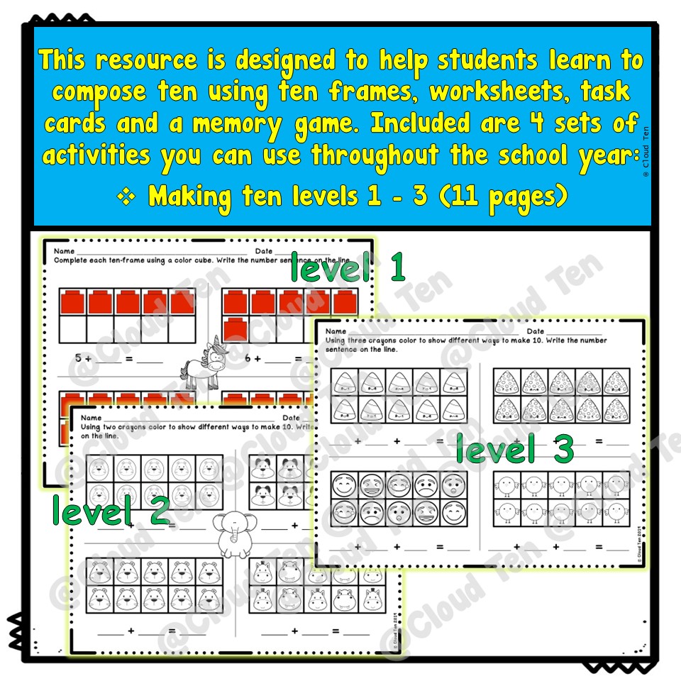 Ways to Make Ten - Activities and Game | Made By Teachers