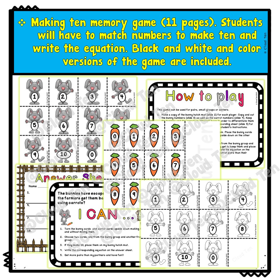 Ways to Make Ten - Activities and Game | Made By Teachers