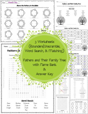 Fathers in the Bible Activity Pack - Made By Teachers
