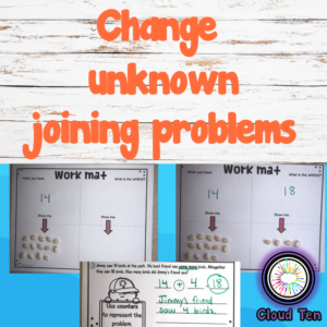 Change unknown joining word problems