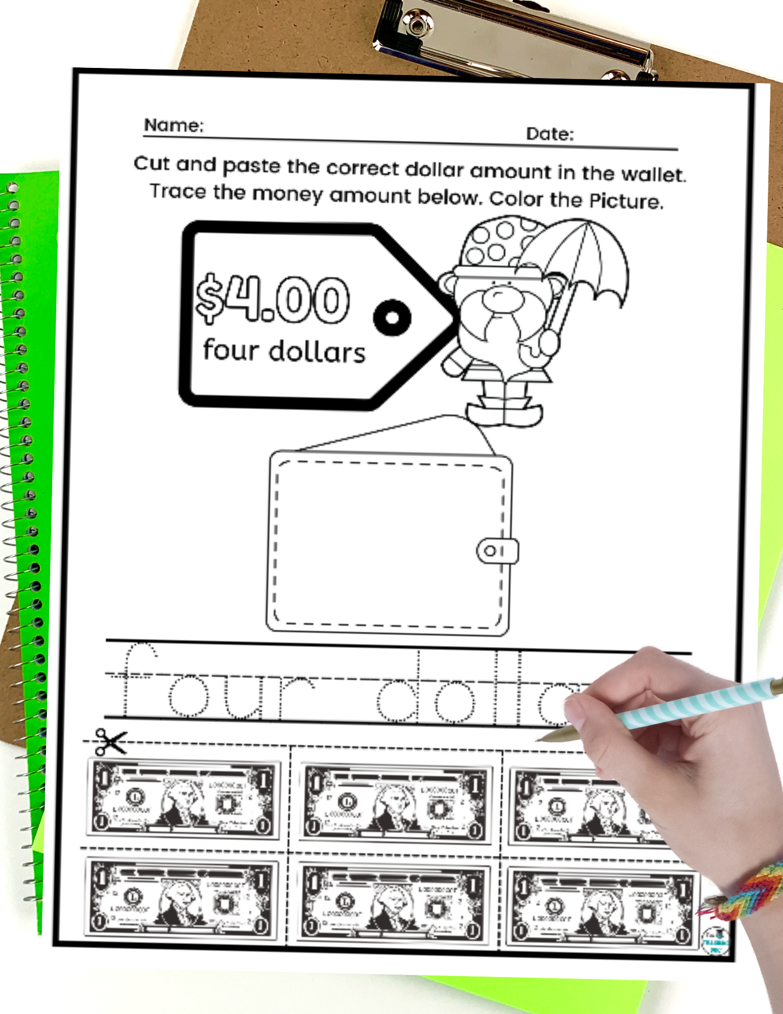 Spring Matching and Counting Money Worksheets Made By Teachers