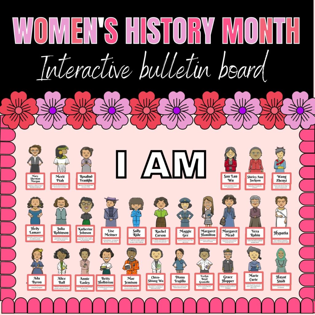 Women's History Month Bulletin Board | Women In STEM Interactive ...