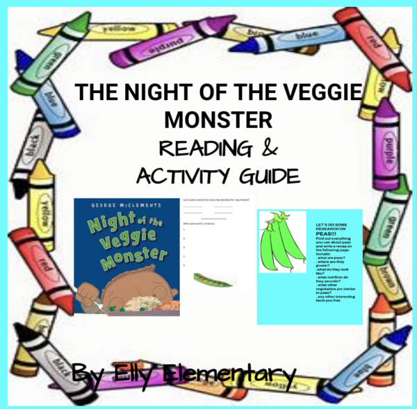THE NIGHT OF THE VEGGIE MONSTER READING LESSONS &amp; ACTIVITIES PACKET ...