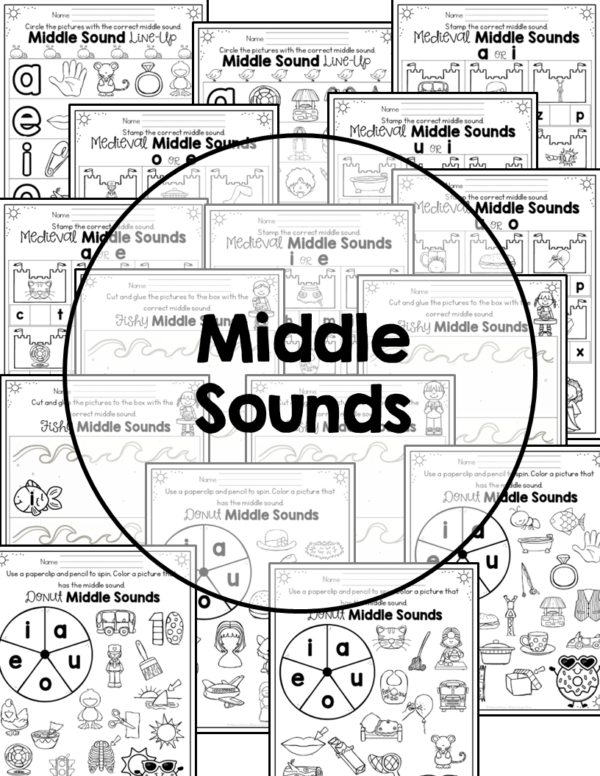 Middle Sounds Phonemic Awareness No-Prep - Made By Teachers