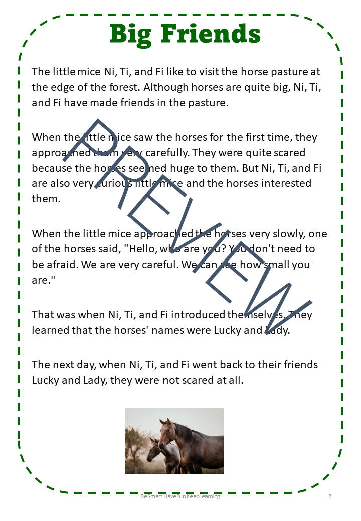 Short Stories Cozy and Cute Reading Comprehension Writing Prompts