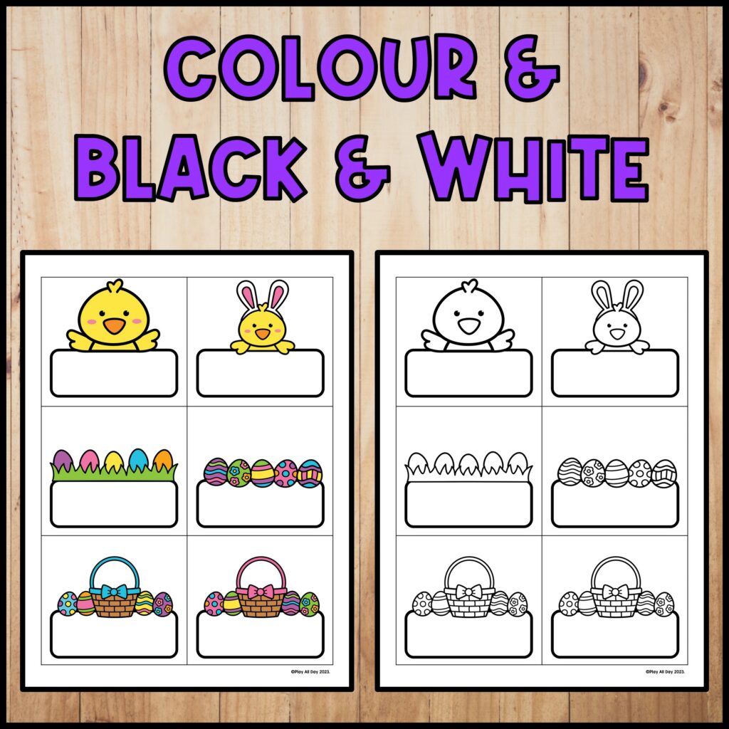 EDITABLE Easter Name Tags | Labels for Classroom Organization - Made By ...