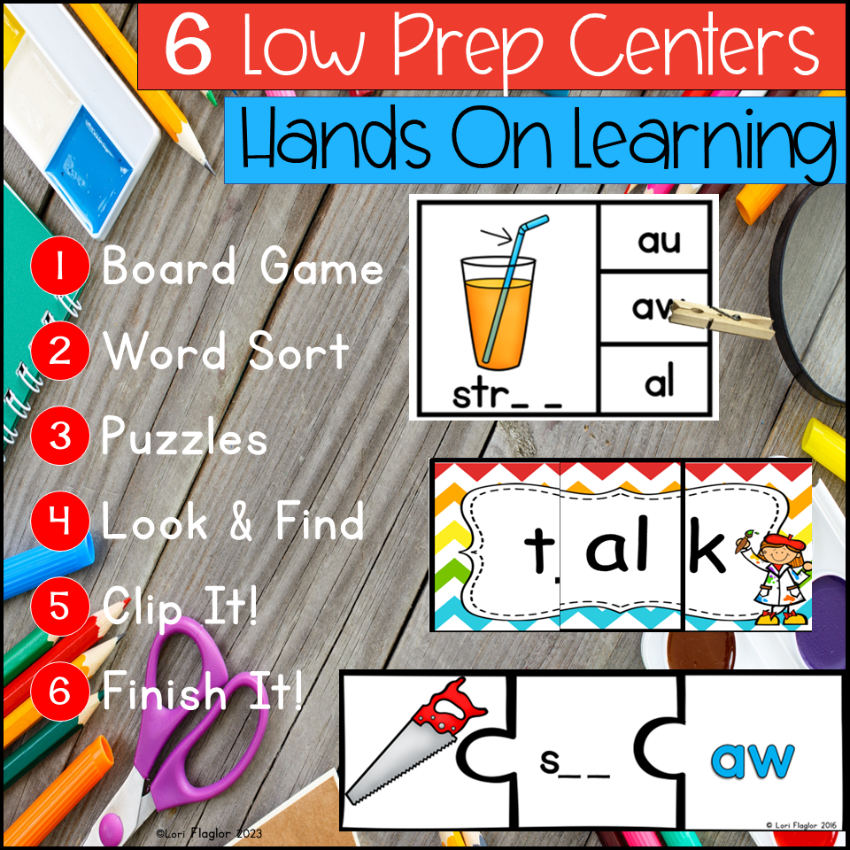 au, aw, al Word Work Activities Made By Teachers