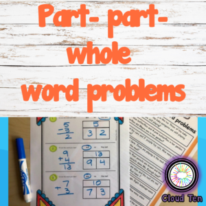 Part part whole word problems