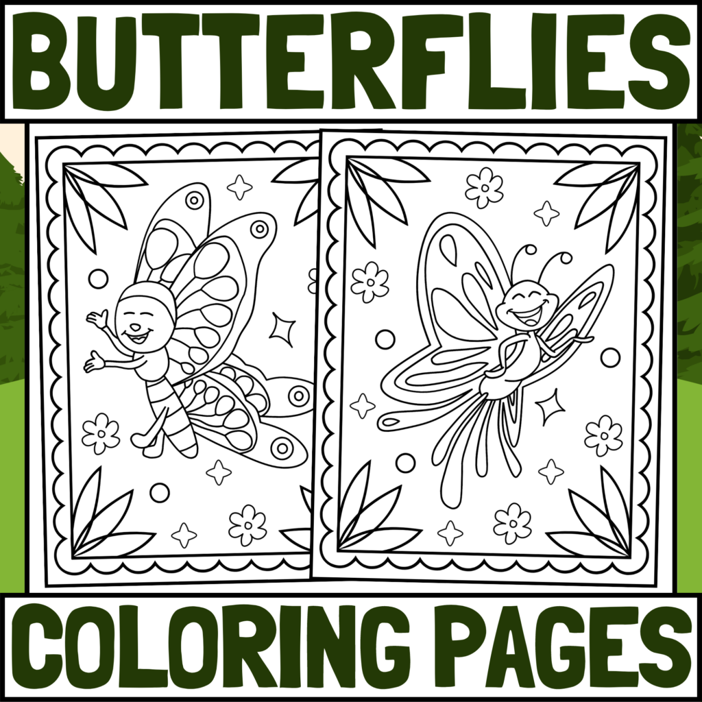 Butterfly Coloring Pages | Spring Coloring Pages | Spring Coloring ...