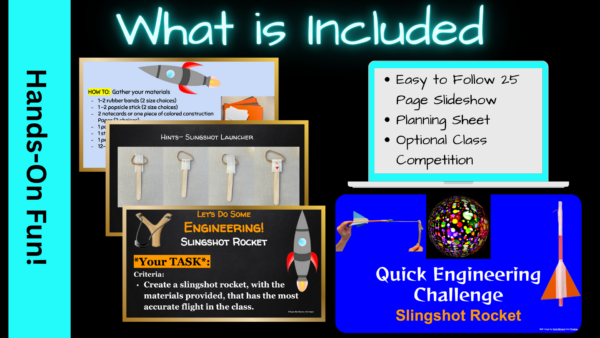 EZ Slingshot Rocket FUN Engineering Challenge NGSS STEM Activity - Made ...