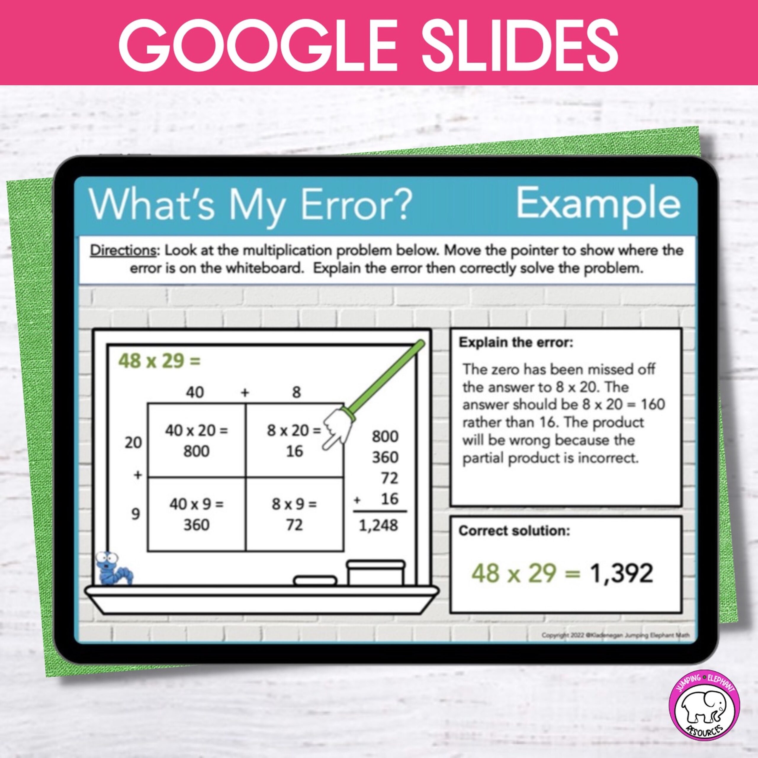 Error Analysis 2 Digit by 2 Digit Area Model Multiplication Google