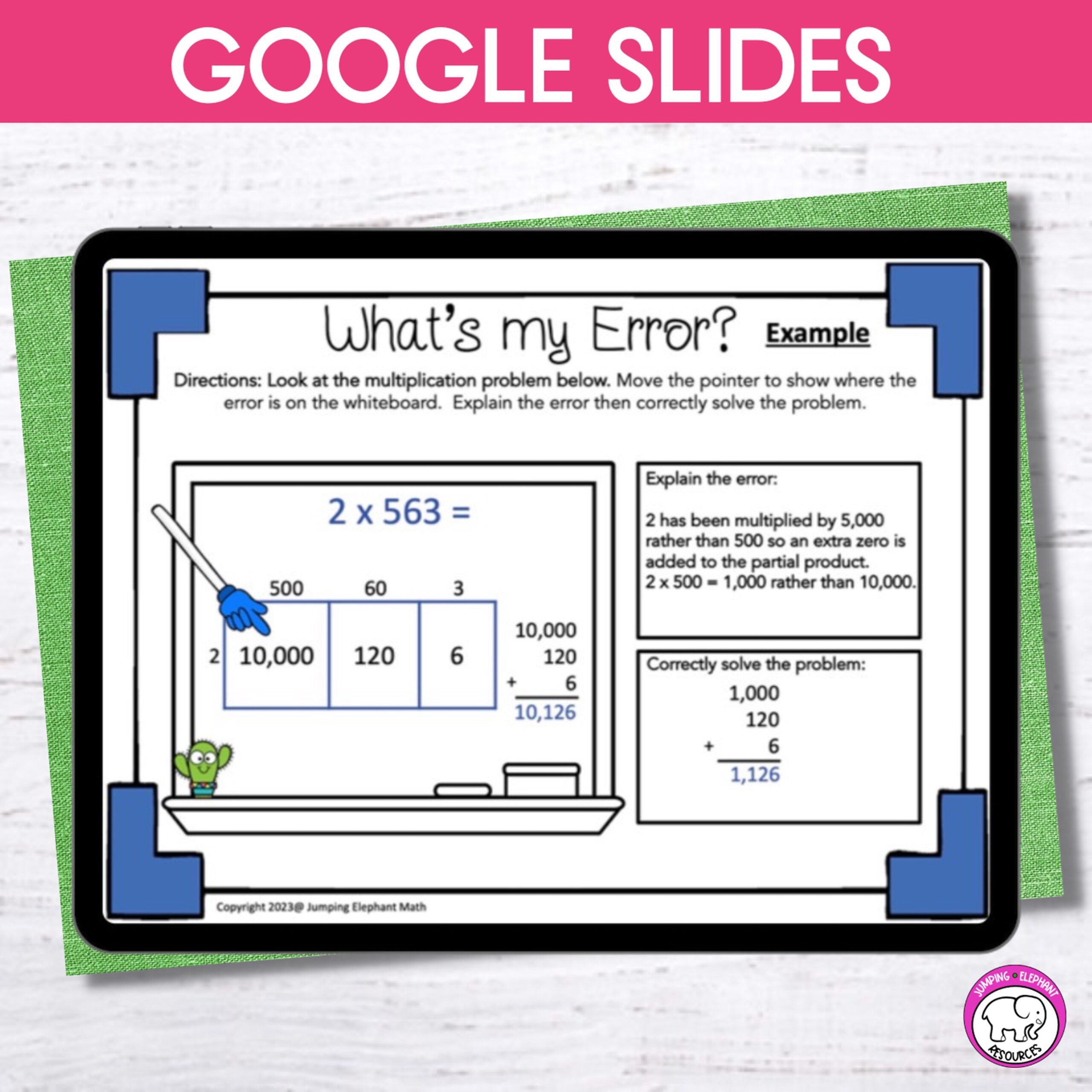 Error Analysis 3 digit by 1 Digit Area Model Multiplication Google
