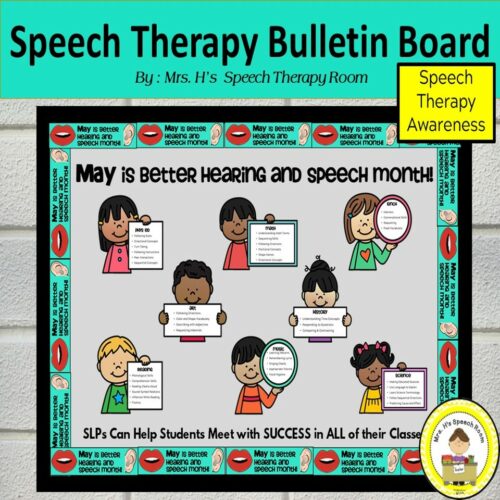 Speech Therapy Bulletin Board and Room Decor for Spring Theme (Copy ...