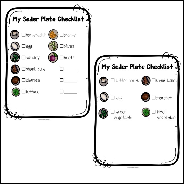 Passover Seder Plate Activities Made By Teachers