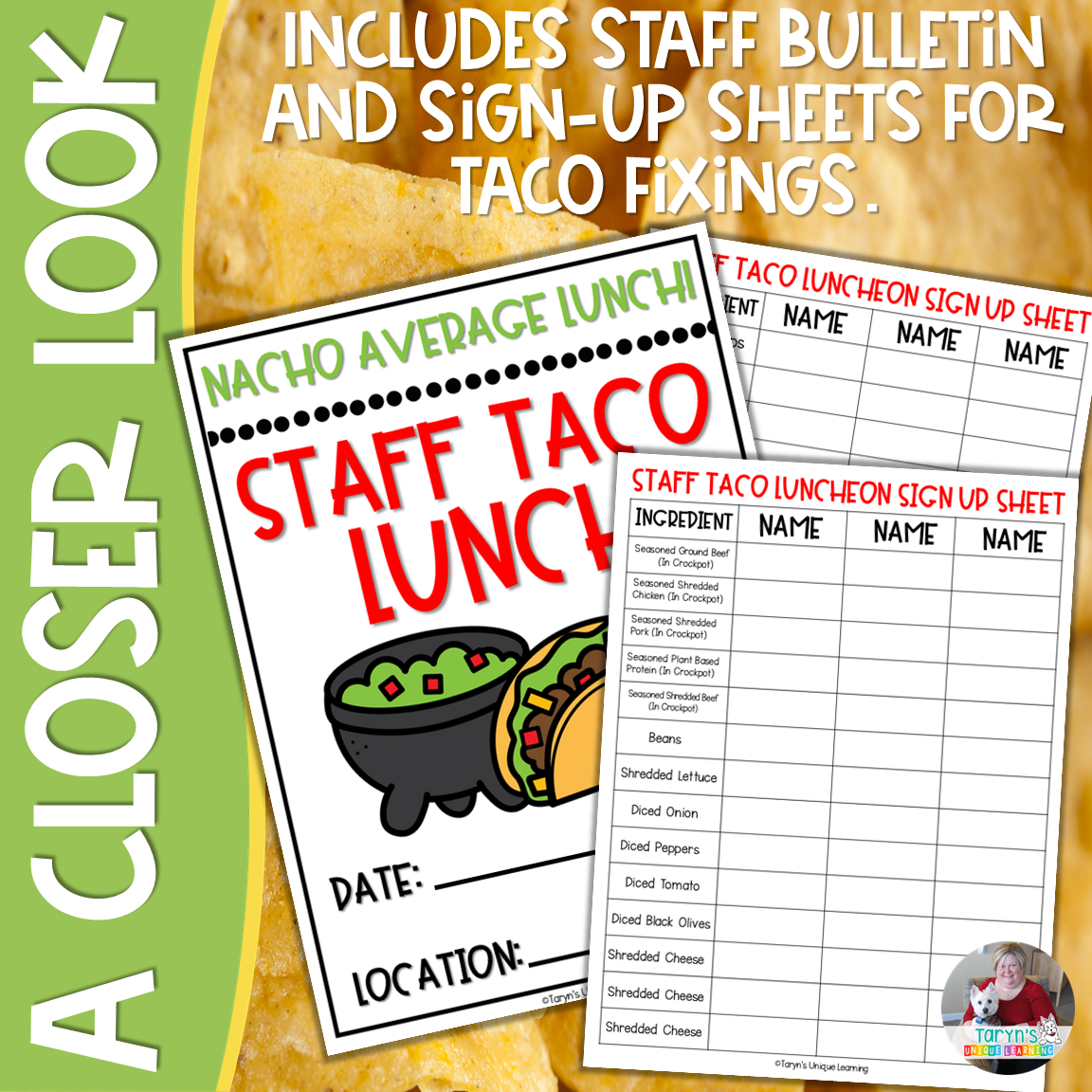Staff Morale | Taco Luncheon | Staff Morale Booster | Made By Teachers