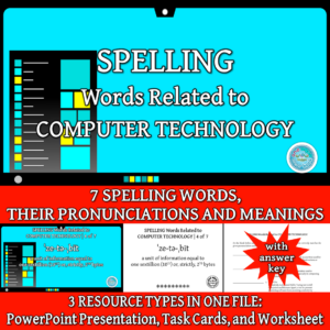 SPELLING Words Related to COMPUTER TECHNOLOGY