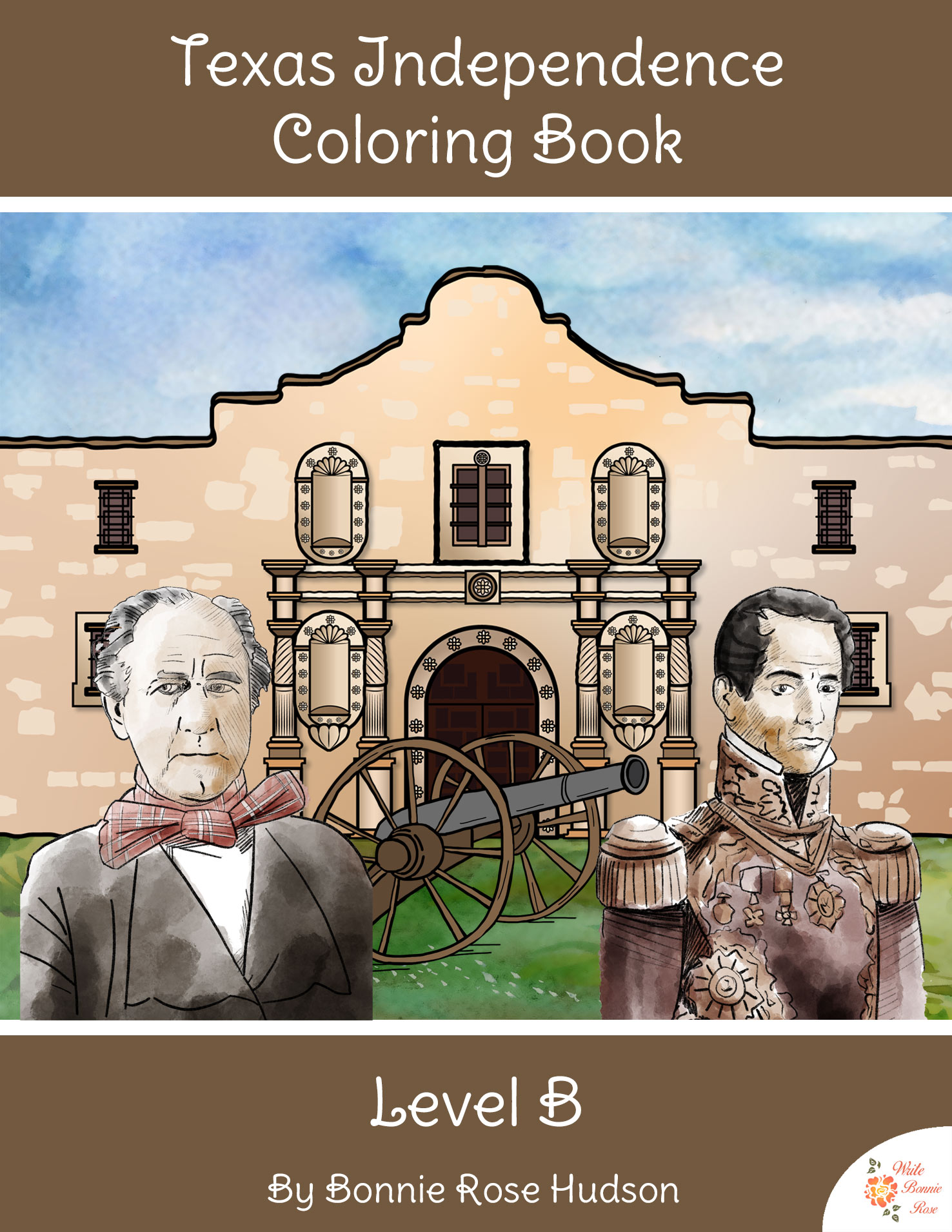 Texas Independence Coloring Book-Level B