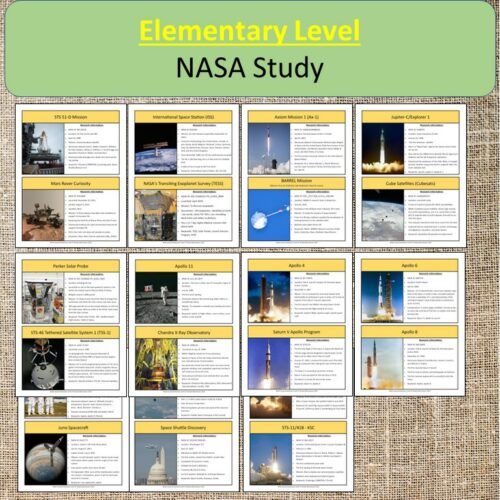 NASA Study Elementary Montessori Research Space | Made By Teachers