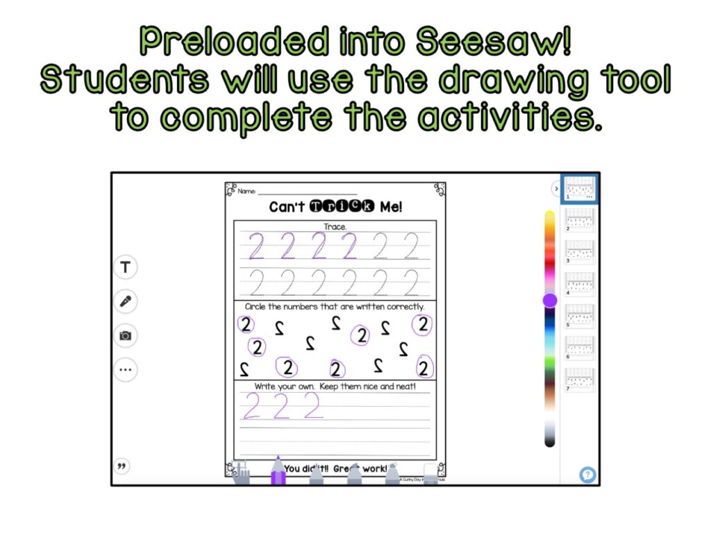Letter Reversals & Number Reversals (preloaded into Seesaw) Made By