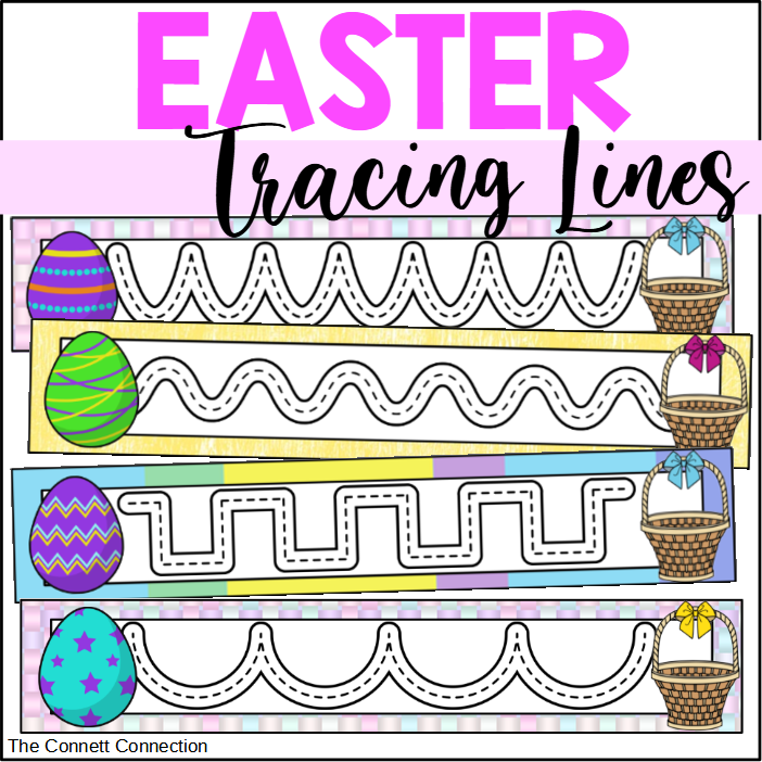 Easter Prewriting Tracing Lines for Writing Centers and Fine Motor