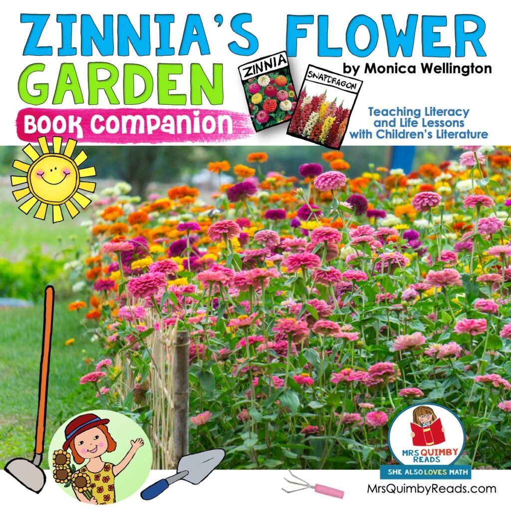 Zinnia's Flower Garden Book Companion Reader Response Pages Art
