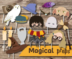 Printable Harry Potter inspired photo props | Made By Teachers