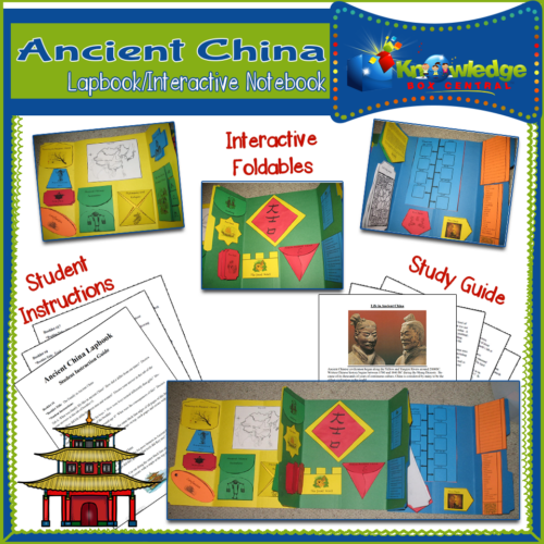 Ancient China Lapbook / Interactive Notebook | Made By Teachers