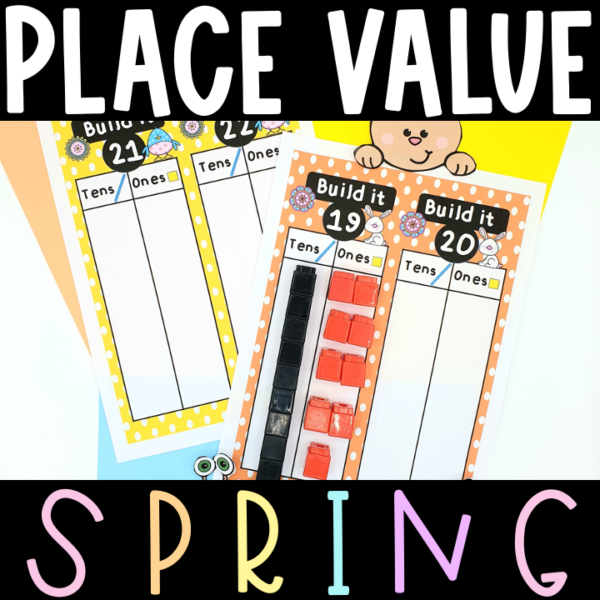 Spring Place Value Activity Tens and Ones Kindergarten 1st Grade 2nd ...