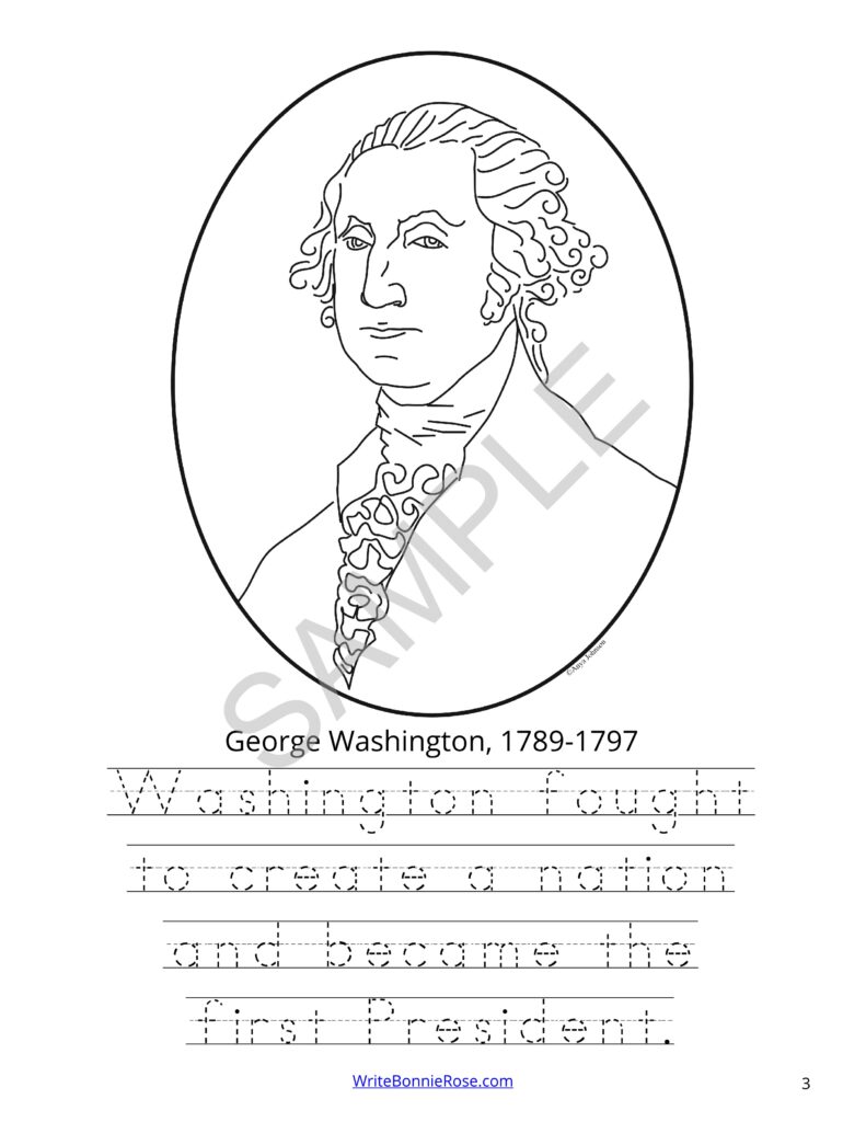 U.S. Presidents Coloring Book-Level B | Made By Teachers