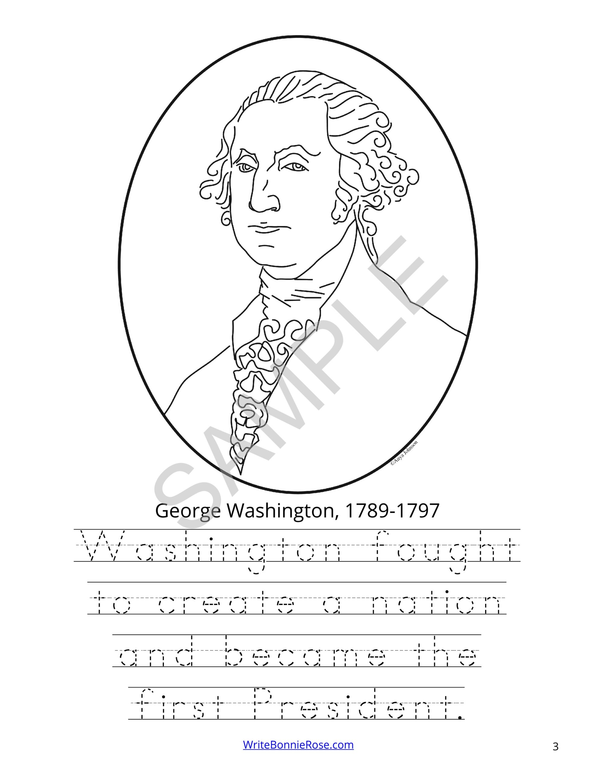 U.S. Presidents Coloring Book-Level B | Made By Teachers
