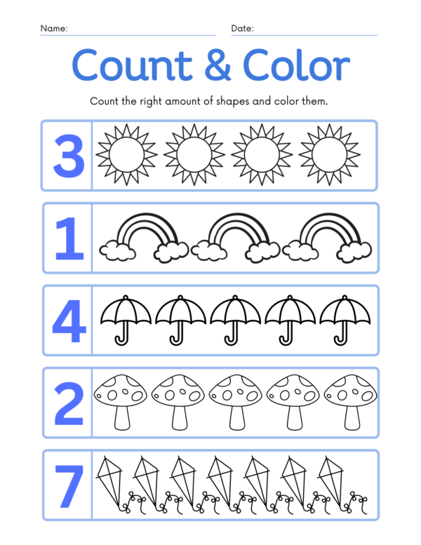 Spring Counting Actvity Spring Counting Activity. - Made By Teachers