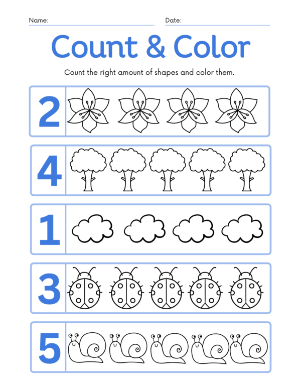 Couting Spring Worksheet Spring Counting Activity. - Made By Teachers