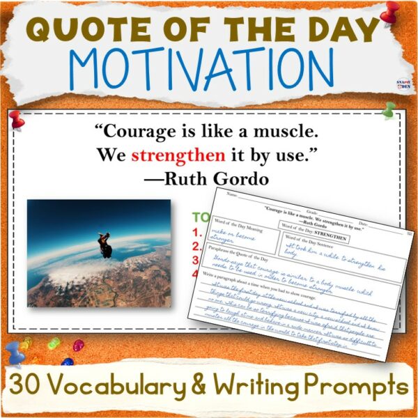 Quote of the Day - Motivational Quotes - Print and Digital ELA Bell ...