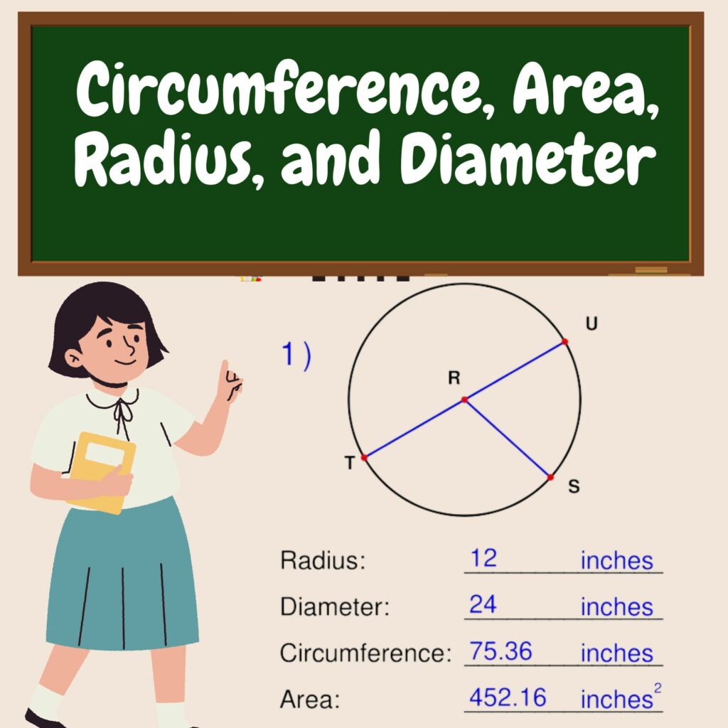 circumference-area-radius-and-diameter-circle-worksheets-made-by