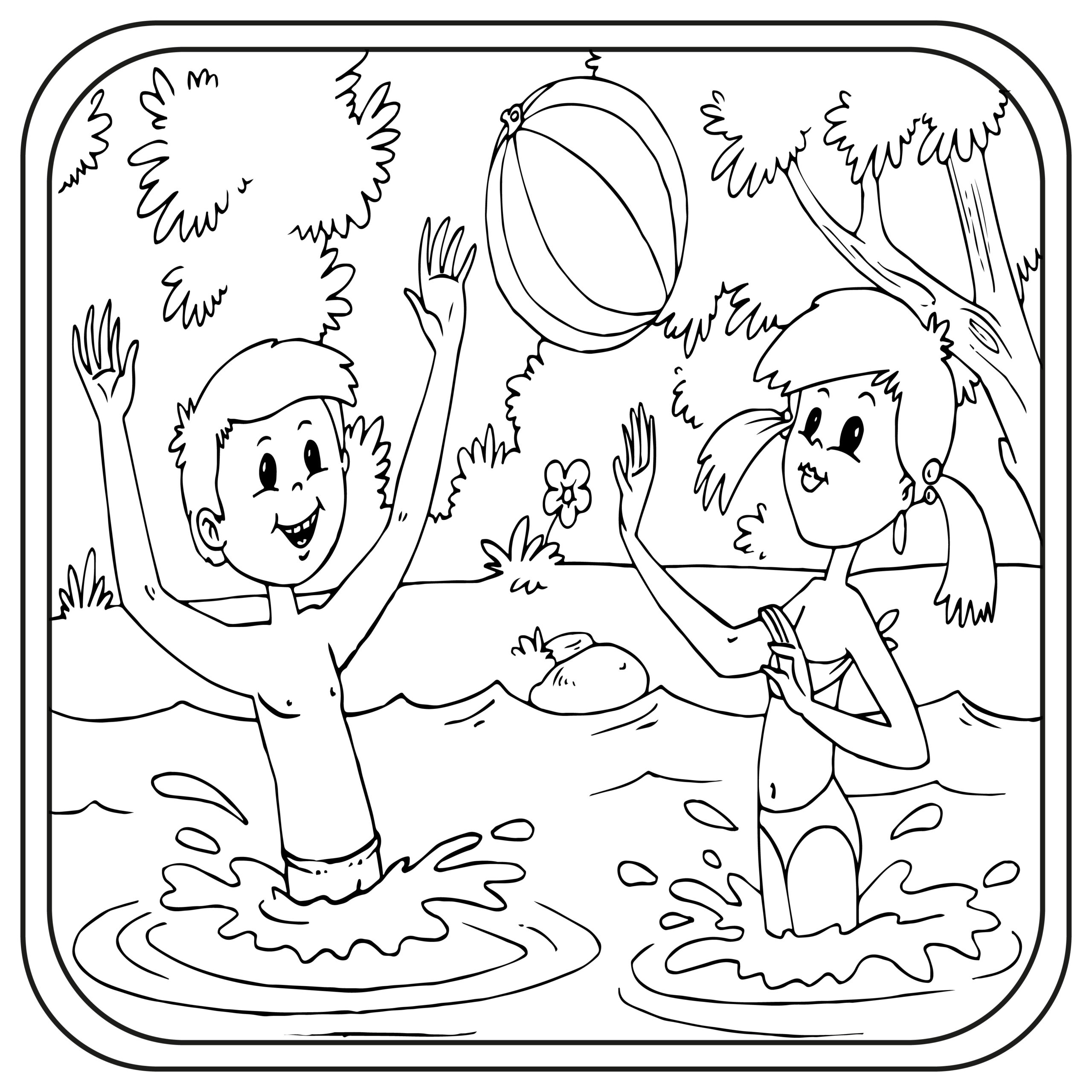 beach Coloring Pages Preschool - 5 Scaled 