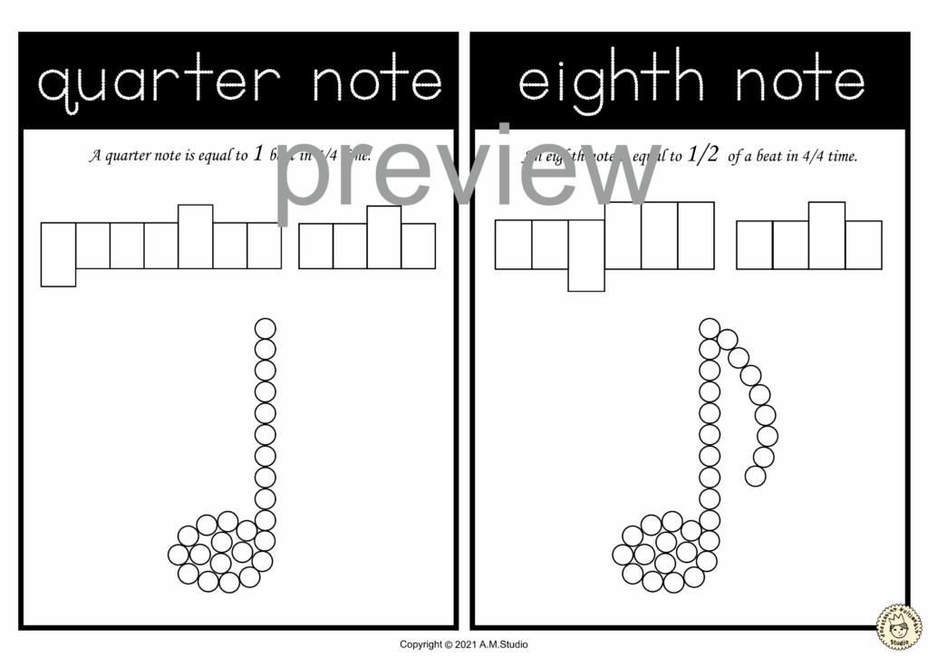 Music Notes & Symbols Q Tip Painting | Hammer It Mats | Made By Teachers