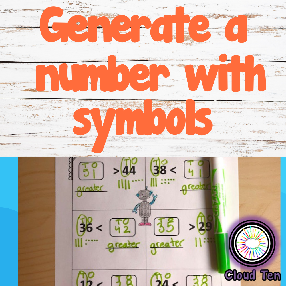 Generate a number with symbols